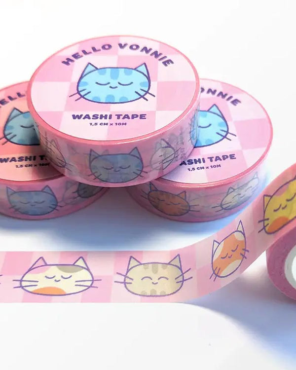 Hello Vonnie Cat Washi Tape