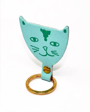 Cat Schlüsselanhänger Turquoise