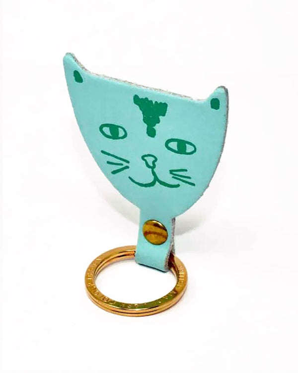 Cat Schlüsselanhänger Turquoise