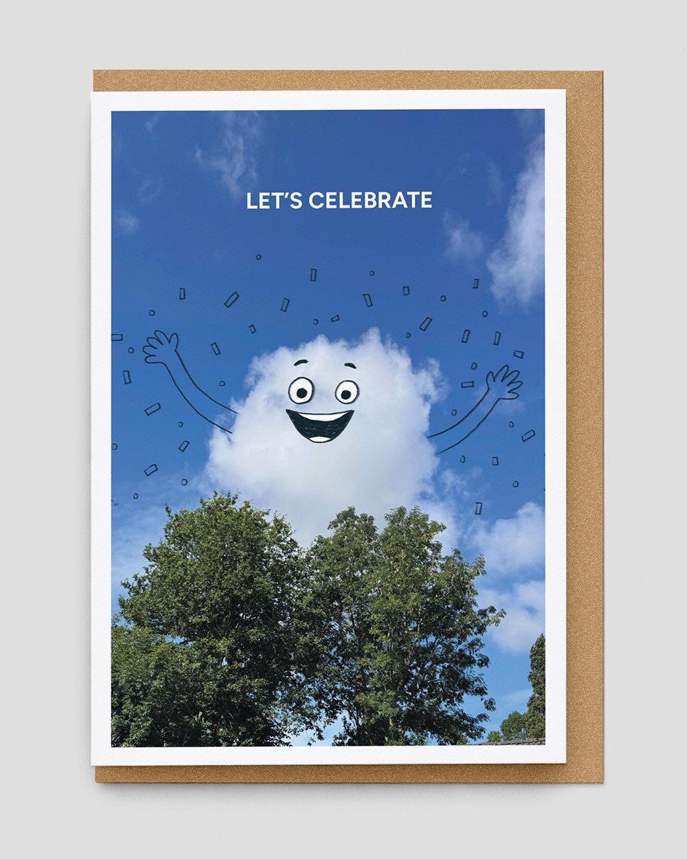 A Daily Cloud - Let's Celebrate Klappkarte