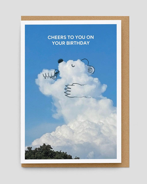 A Daily Cloud - Cheers To You On Your Birthday Klappkarte