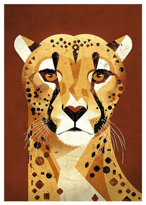 Cheetah Postkarte