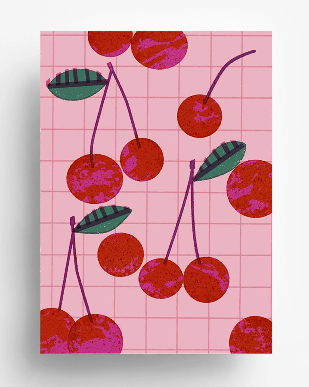 Barbara Dziadosz Cherries Postkarte