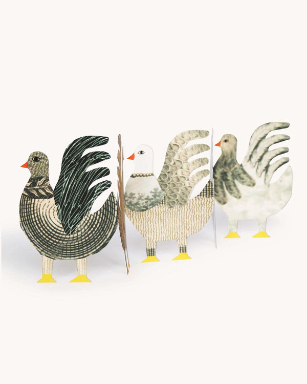 Hadley - Chickens Concertina Klappkarte