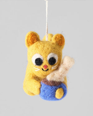 Chino Cat and Mug Filzanhänger