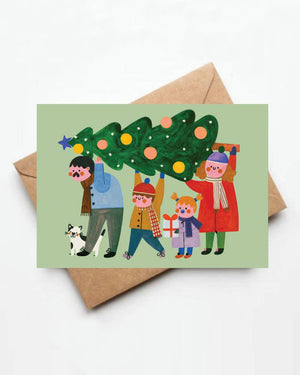 Christmas Family Klappkarte
