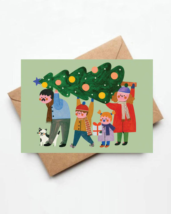 Christmas Family Klappkarte