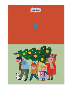 Christmas Family Klappkarte