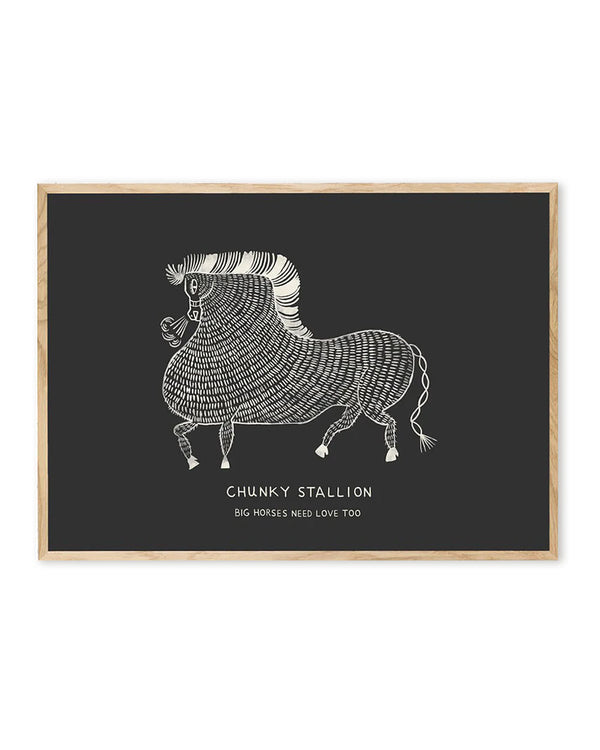Chunky Stallion Poster (50 x 70cm)