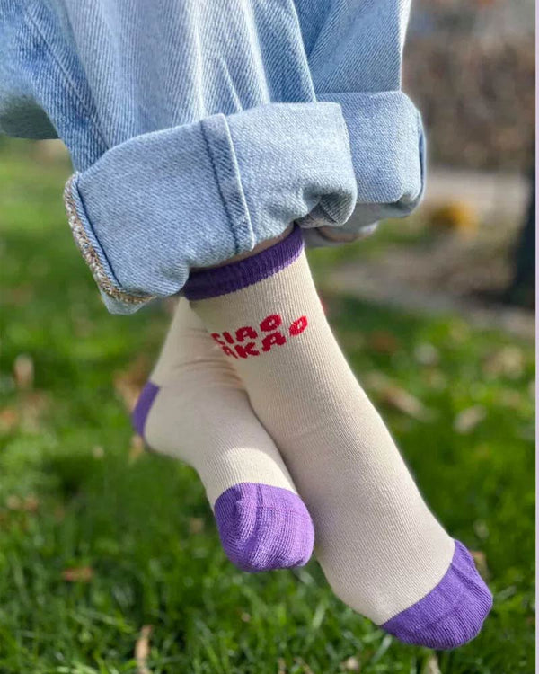 Ciao Kakao-Socken Flieder