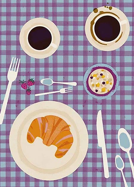 Coffee Breakfast Postkarte