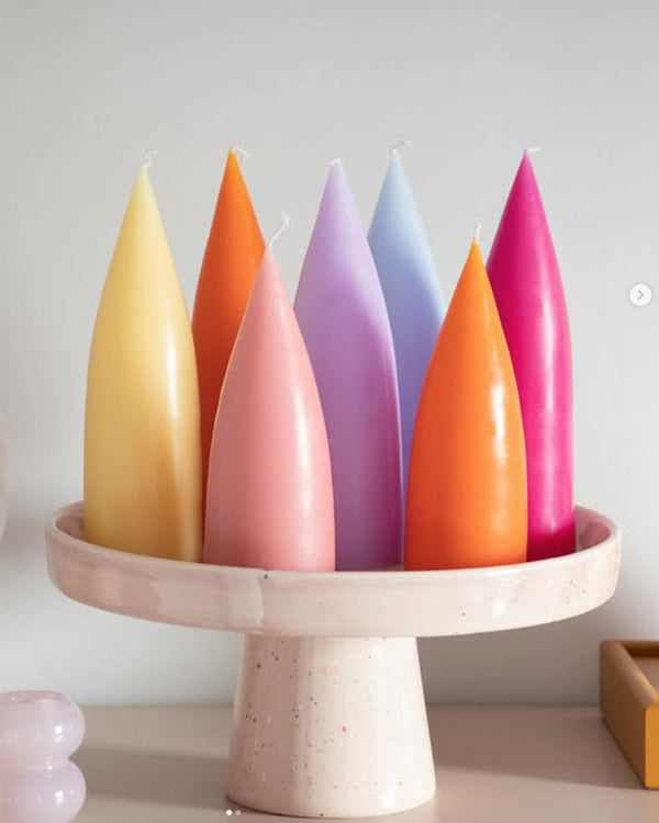 Cone-Shaped Candle Forest Green