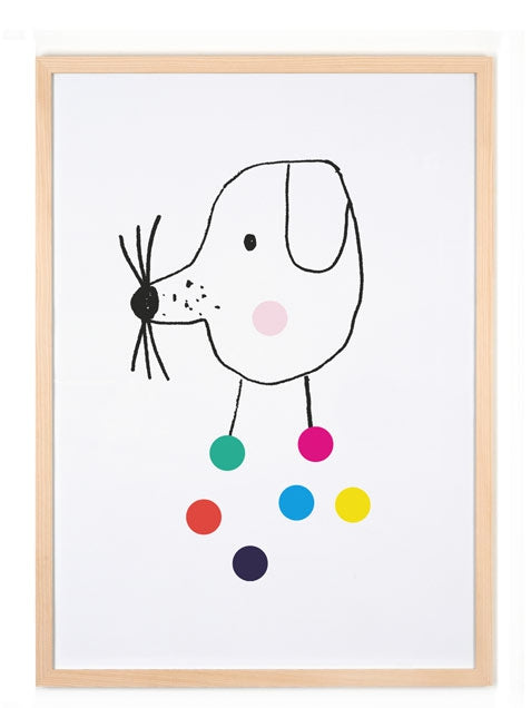 Confetti Dog Poster (50 x 70 cm)