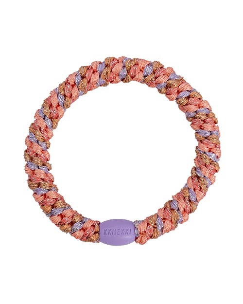 Kknekki Haargummi Mix Coral Dusty Lavender Glitter