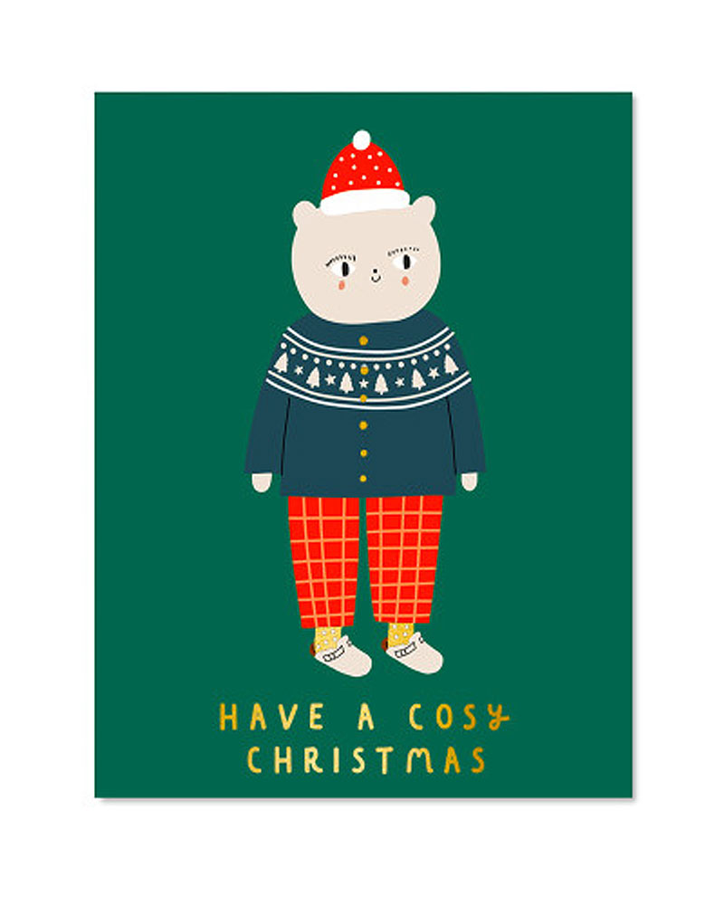 Aless Baylis X-Mas Cosy Christmas Postkarte