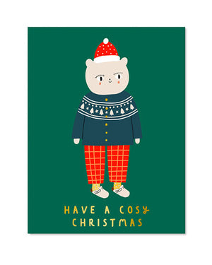 Aless Baylis X-Mas Cosy Christmas Postkarte