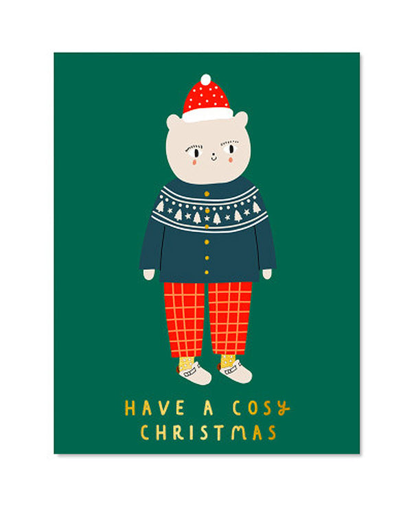 Aless Baylis X-Mas Cosy Christmas Postkarte