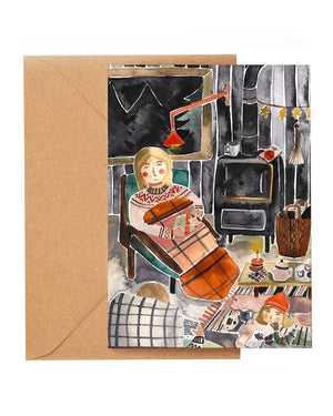 Gretas Schwester - Cozy Christmas Klappkarte
