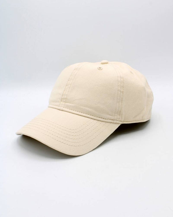 Cap aus 100% Baumwolle Beige