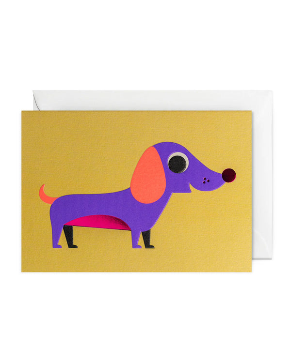 Dachshund Klappkarte