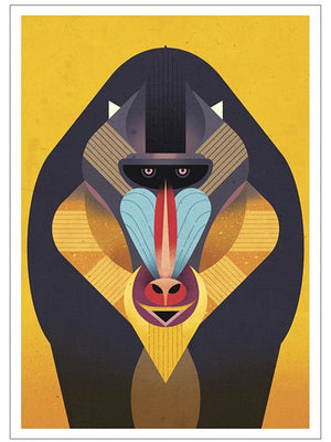 Mandrill Postkarte
