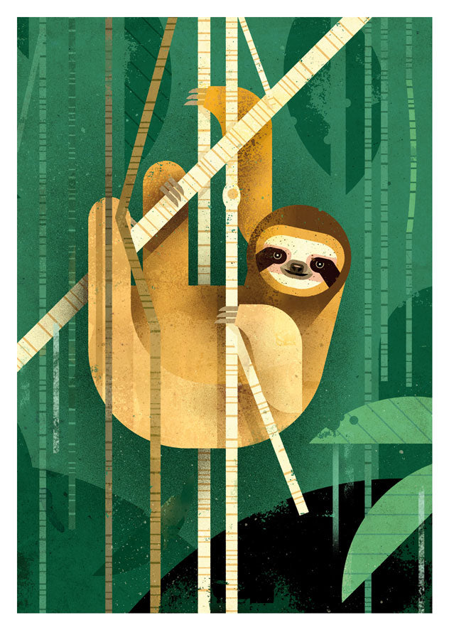 Sloth Postkarte