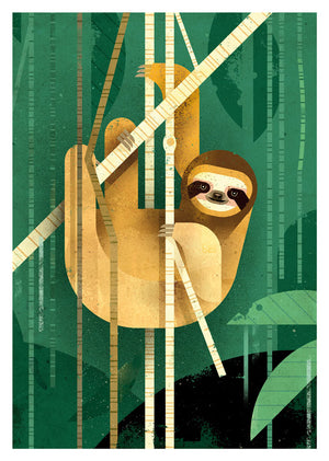 Sloth Postkarte