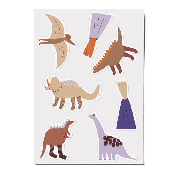 3 Stickerbögen Dinos by Anna Katharina Jansen