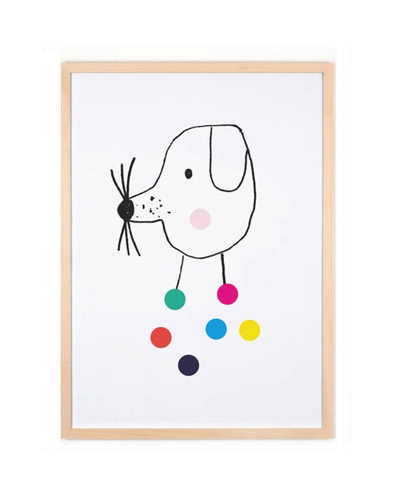 Confetti Dog Poster (50 x 70 cm)