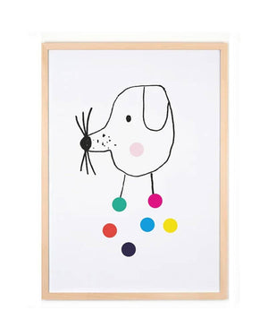 Confetti Dog Poster (50 x 70 cm)