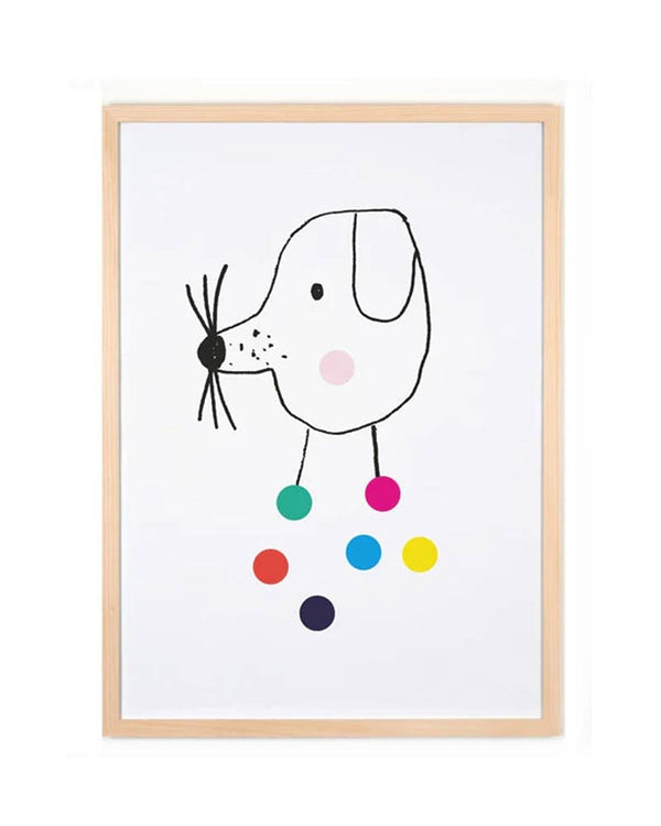 Confetti Dog Poster (50 x 70 cm)