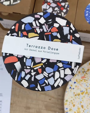 Dose 700ml Terrazzo Bold Schwarz Lux