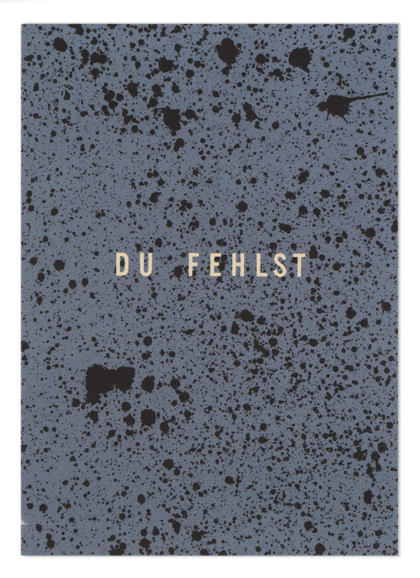 Du Fehlst Sprenkel Postkarte
