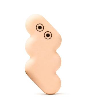Arhoj Radiergummi Oop! Peach, ein skurriles, wolkenförmiges Radiergummi mit aufgedruckten Augen, ideal für Fehlerkorrekturen. Perfekt für große und kleine Hände.