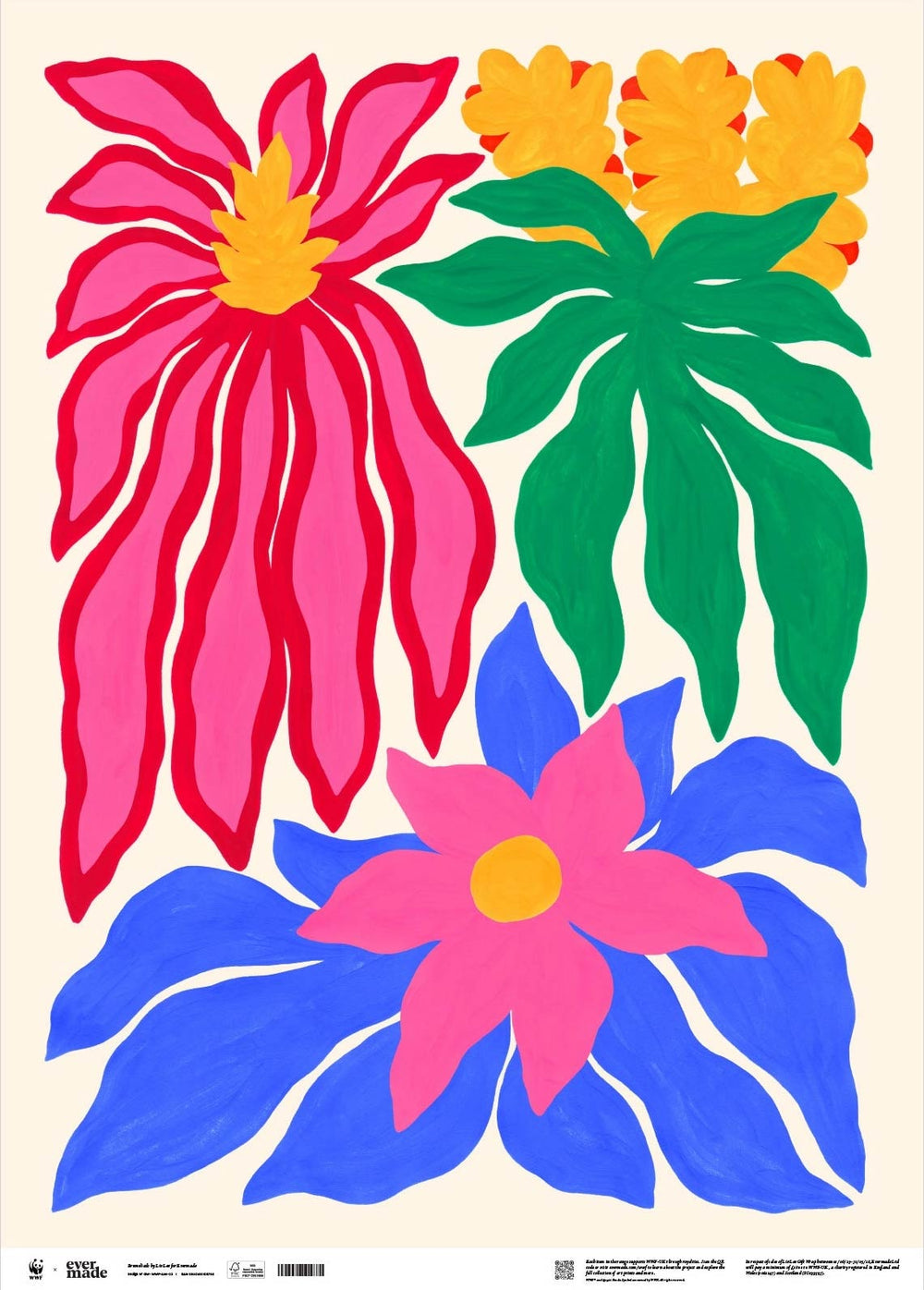 Liv Lee x WWF Bromeliads Geschenkpapier