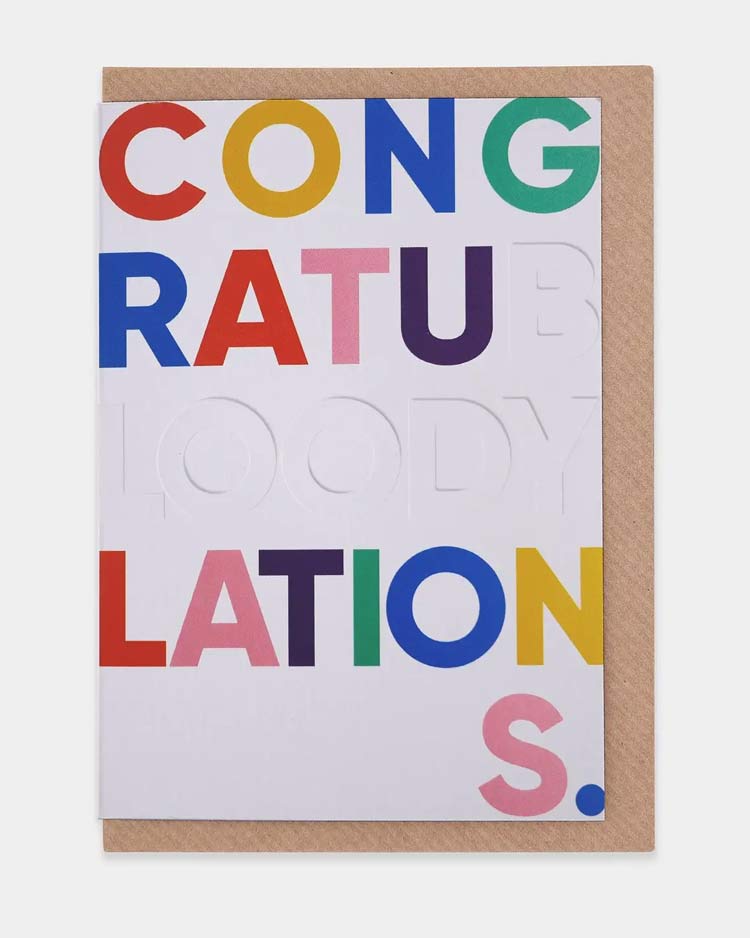 Evermade - Congratubloodylations Klappkarte
