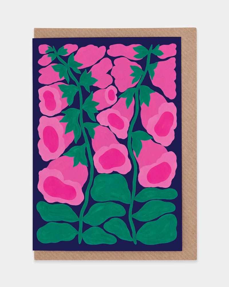 Foxglove Pink WWF Klappkarte