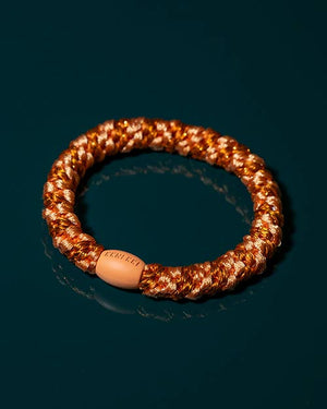 Kknekki Haargummi Stripe Faded Orange Glitter
