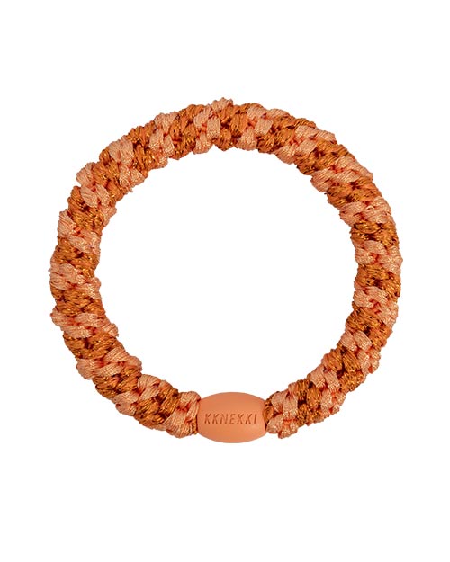 Kknekki Haargummi Stripe Faded Orange Glitter