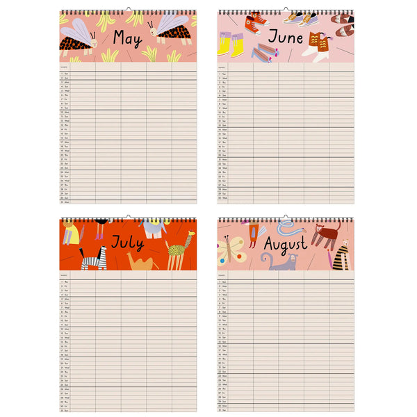 Familienkalender 2027 Happy Crew Anna Katharina Jansen x Nuukk