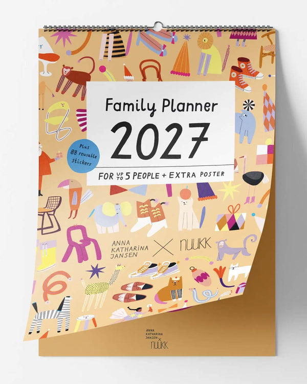 Familienkalender 2027 Happy Crew Anna Katharina Jansen x Nuukk