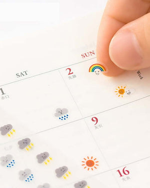 Midori Sticker Feelings Weather