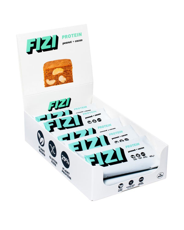 Fizi - Veganer glutenfreier Protein-Riegel „Erdnuss Kakao“ • 45g
