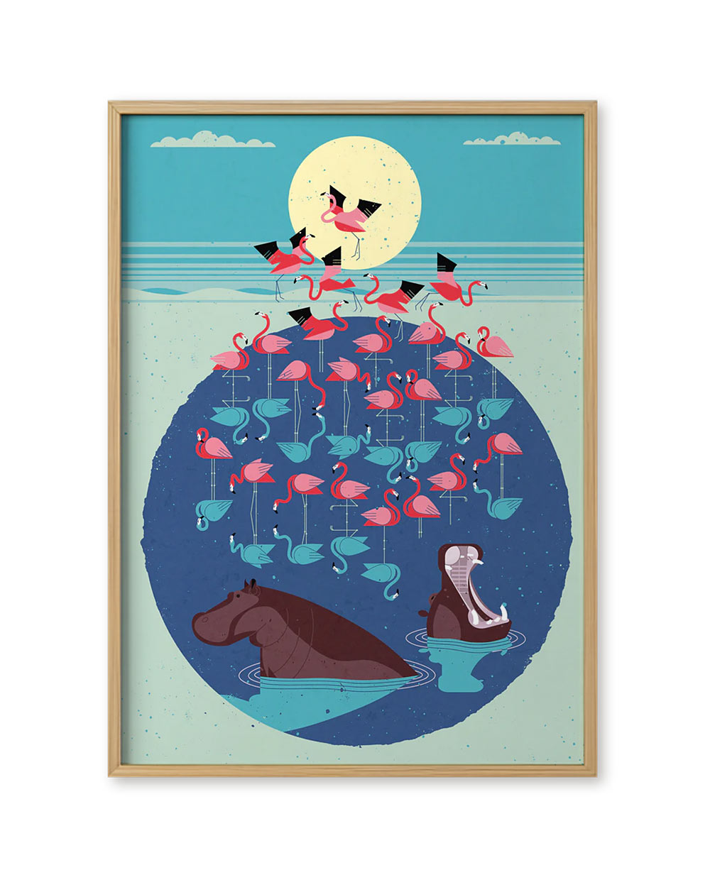 Flamingo Poster (50 x 70 cm)