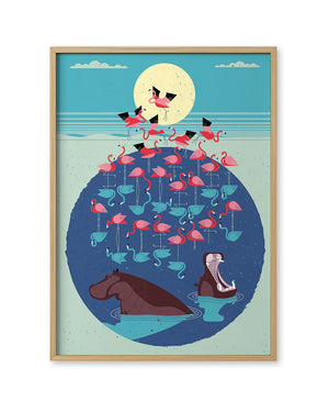 Flamingo Poster (50 x 70 cm)