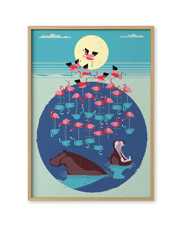 Flamingo Poster (50 x 70 cm)