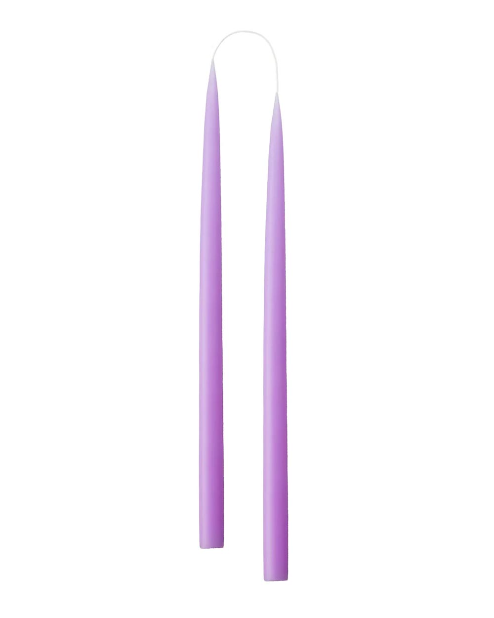 Hand Dipped Candle Pastel Purple H35cm (2er Set)