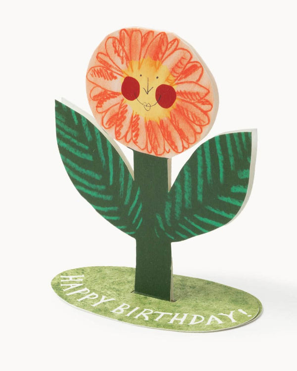 Hadley - Happy Birthday Flower Stand-Up Klappkarte