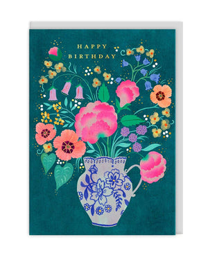 Ohh Deer Flower Vase Klappkarte