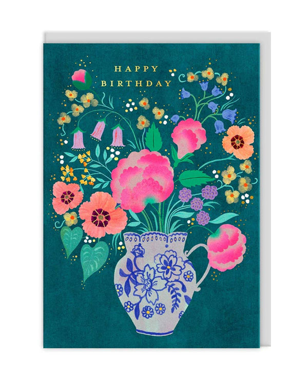 Ohh Deer Flower Vase Klappkarte